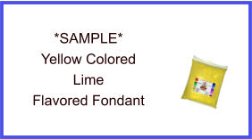 Yellow Lime Fondant Sample