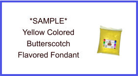 Yellow Butterscotch Fondant Sample