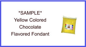 Yellow Chocolate Fondant Sample