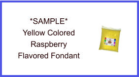 Yellow Raspberry Fondant Sample